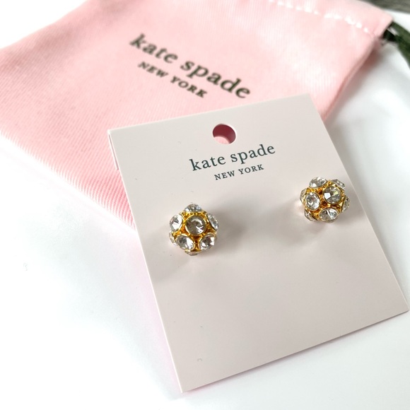 NWT Kate Spade time to shine gold stud Earrings - Picture 4 of 7